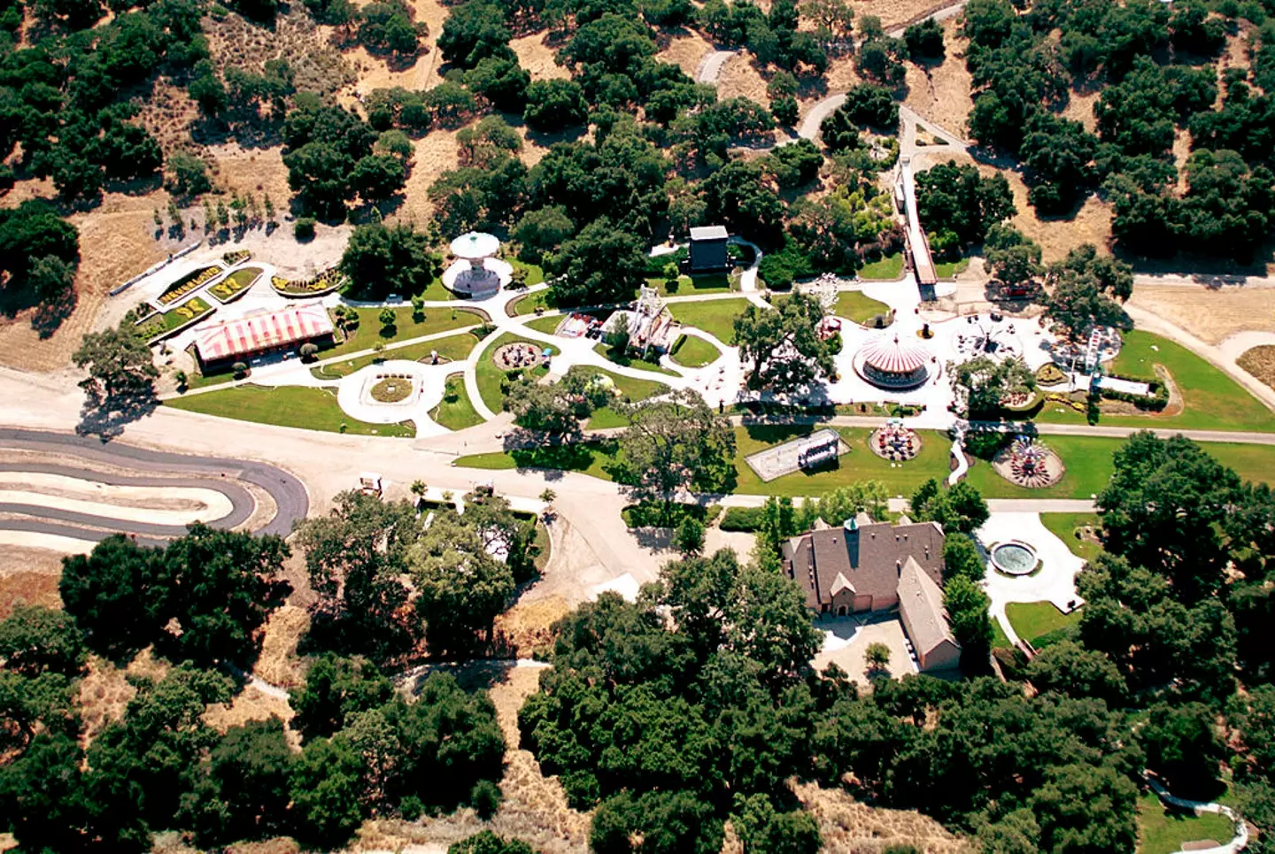 The Neverland ranch in its heyday. (Jason Kirk/Getty Images)