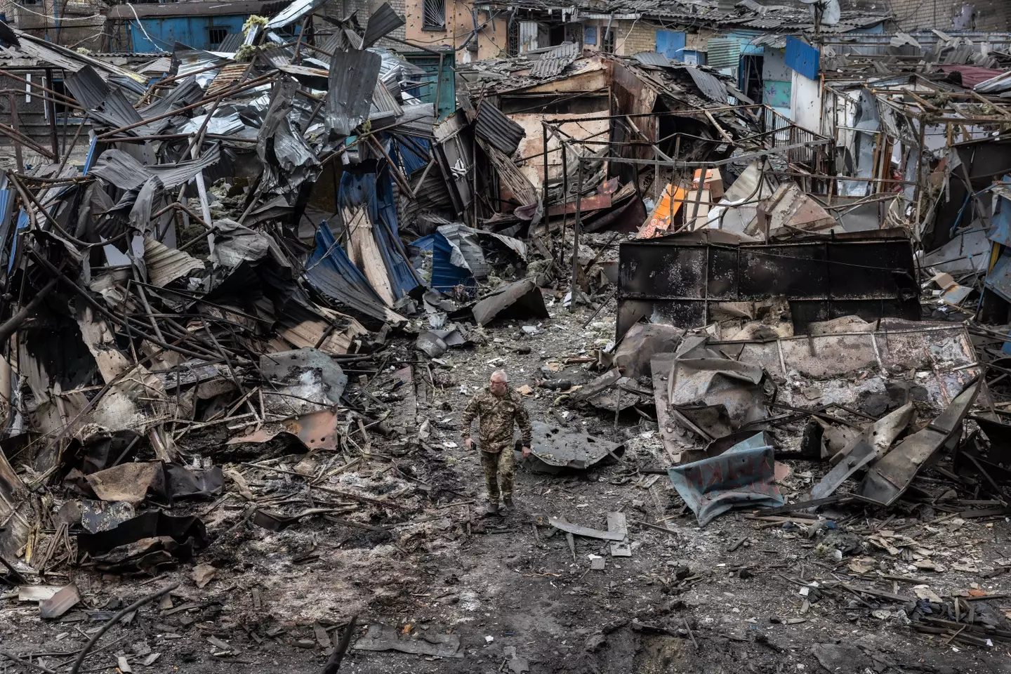 He warned that the UK could soon resemble the war-torn streets of Ukraine (Paula Bronstein / Getty Images)