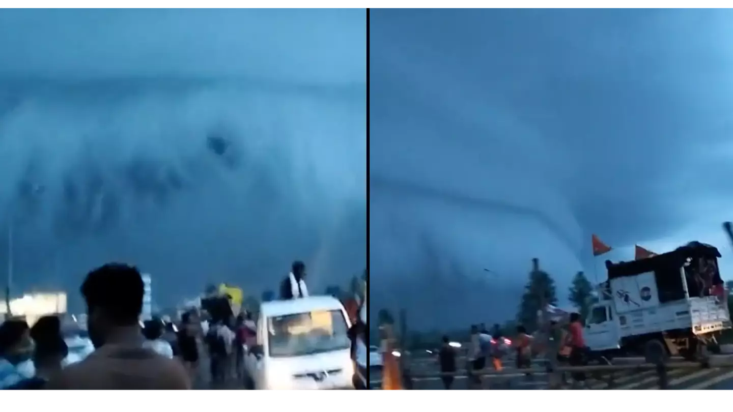 'Tsunami cloud' floats above busy town like something out of an apocalypse movie