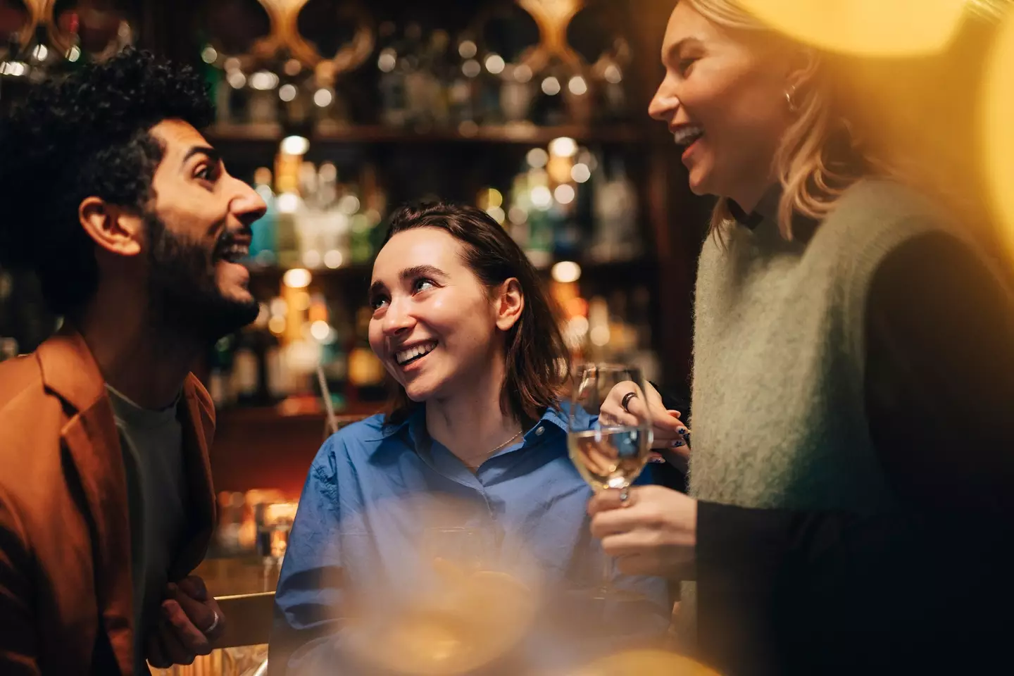 We all enjoy a drink at Christmas - but could you be at risk of falling to alcoholism? (Getty Stock Images)