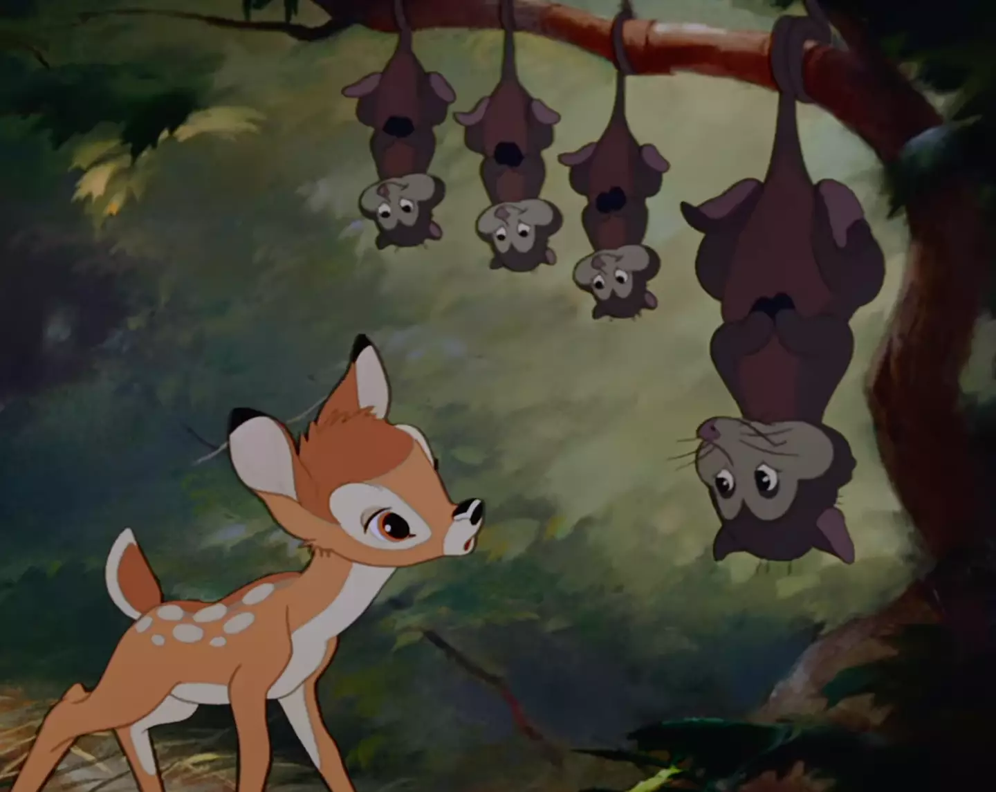 Bambi follows the young deer's life growing up in the woods.