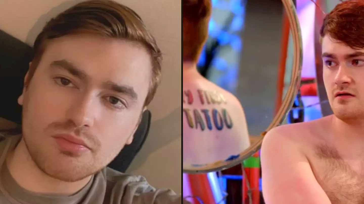 Just Tattoo of Us star horrified over misspelled tattoo he can't get get rid of