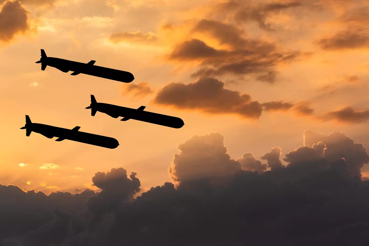 Tomahawks are typically 5.6-metres-long and have a range of up to approximately 1,500 miles (Getty Stock Images)