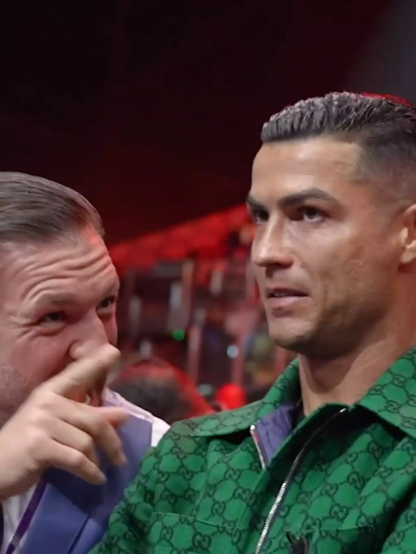 Cristiano Ronaldo and Conor McGregor were ringside for Anthony Joshua and Deontay Wilder's fights in Saudi Arabia.