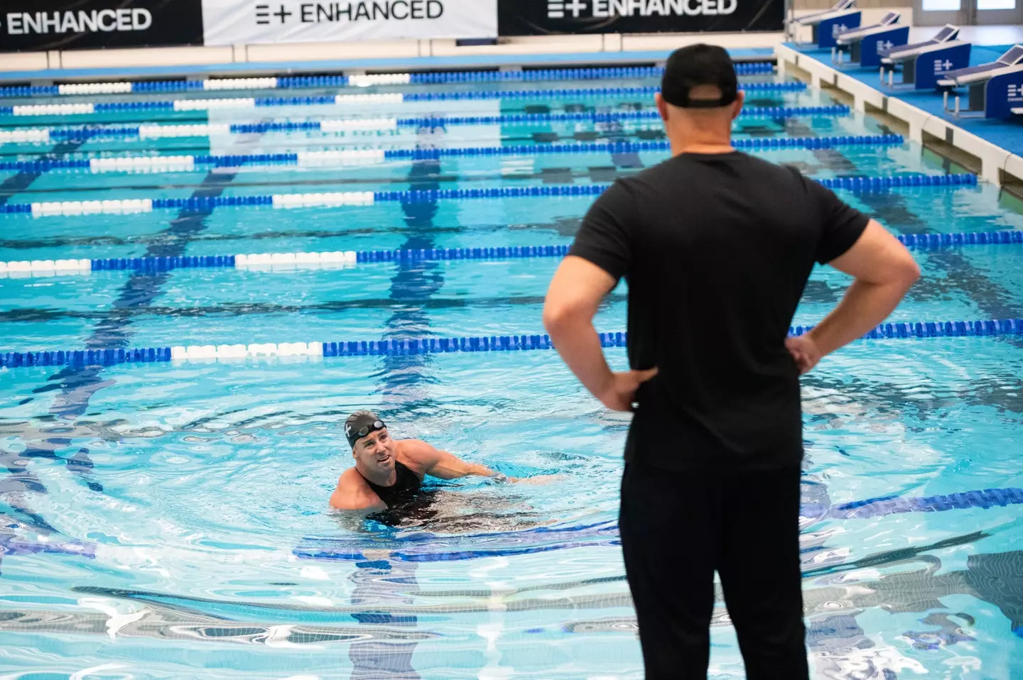 The swimmer says he 'got too big' from taking PEDs (Enhanced Games/Supplied)