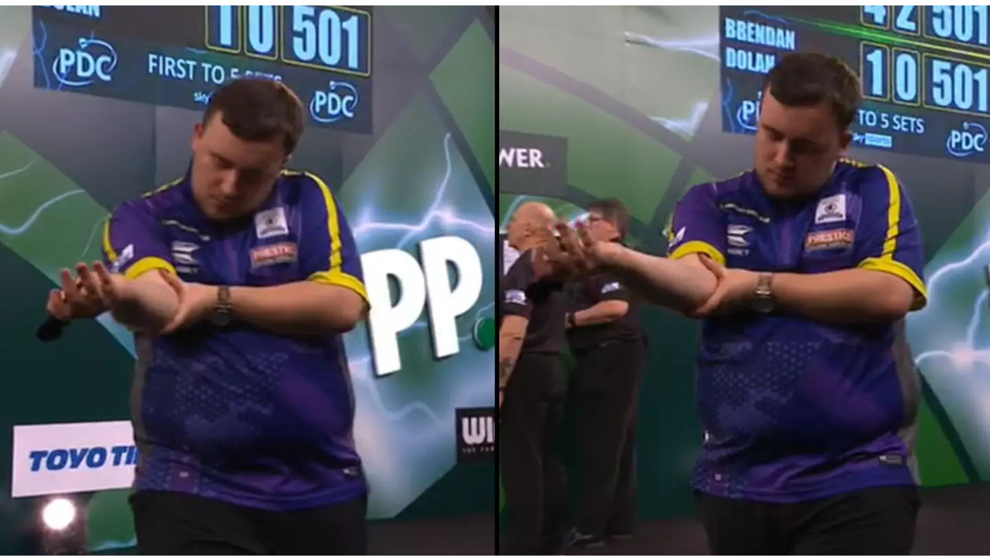 Luke Littler falls victim to an Ally Pally curse as he suffers bizarre injury in quarter-final win