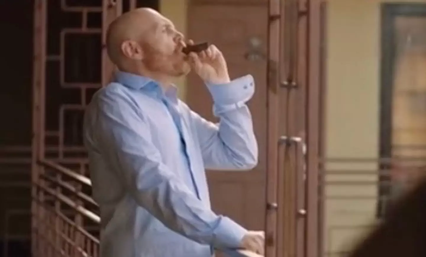 Bill Burr called out people who don't think vaping is the same as smoking in the film.