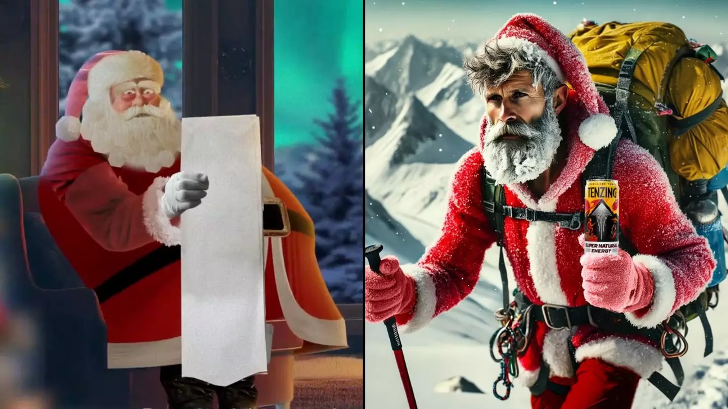 TENZING weans Santa off another soft drink - returning him to his fit, original self