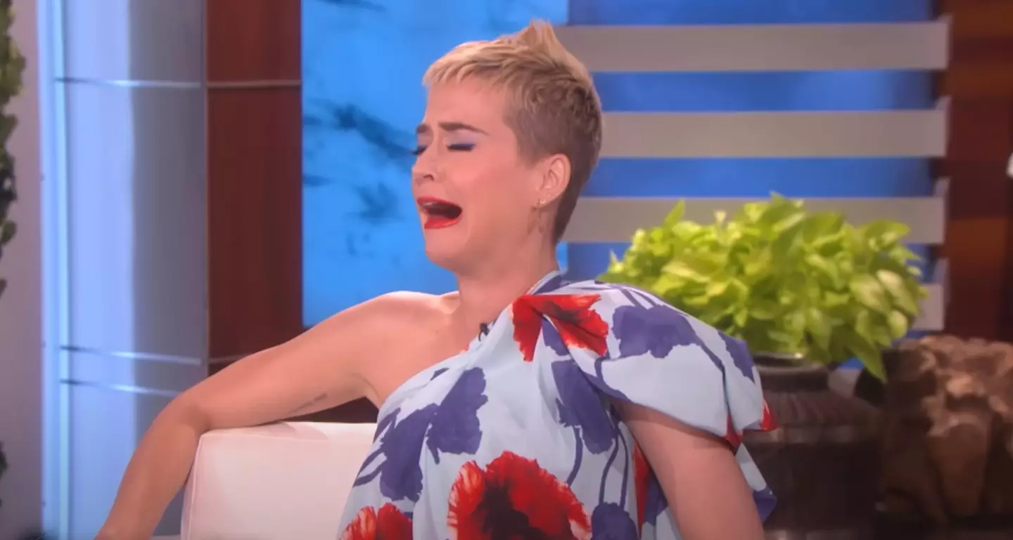 Katy Perry had quite the amusing reaction to the mention of marriage (YouTube/The Ellen Show)