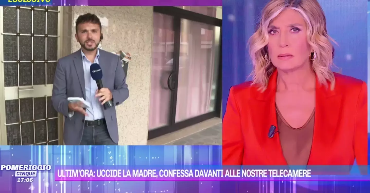 Presenter Myrta Merlino made the final call to air the interview. (Mediaset)
