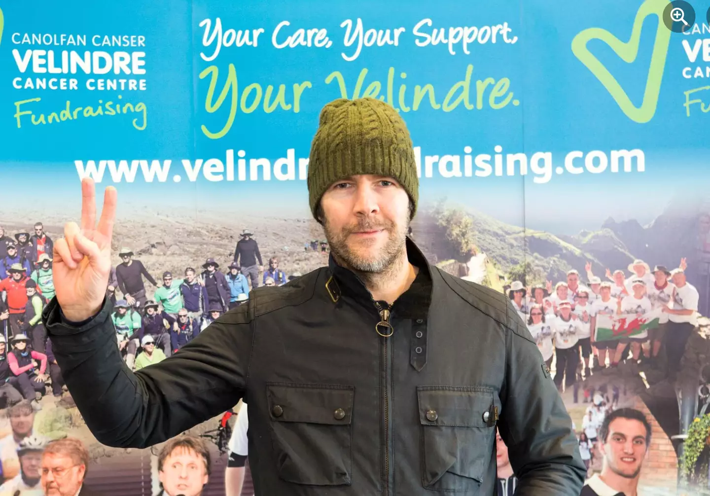 Gilbert has long been a supporter of the Velindre Cancer Centre.