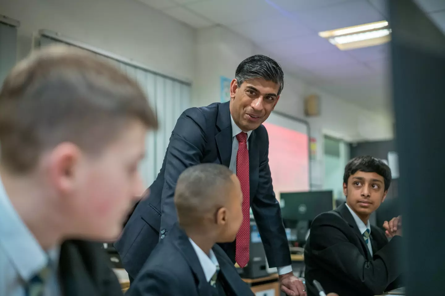 He previously visited a school to talk about disposable vapes. (Ian Forsyth/Getty Images)