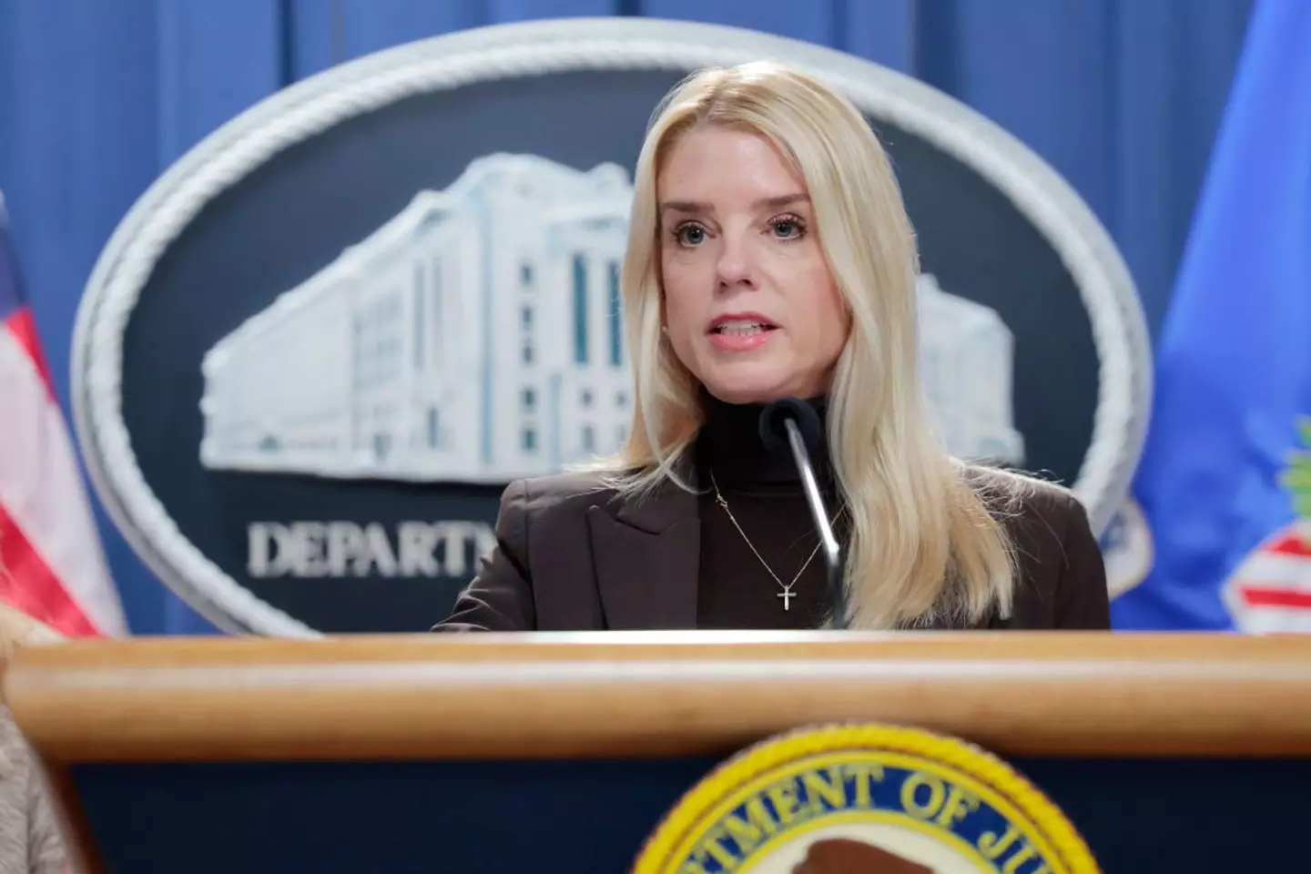 The update was shared by new Attorney General Pam Bondi ( Anna Moneymaker/Getty Images)