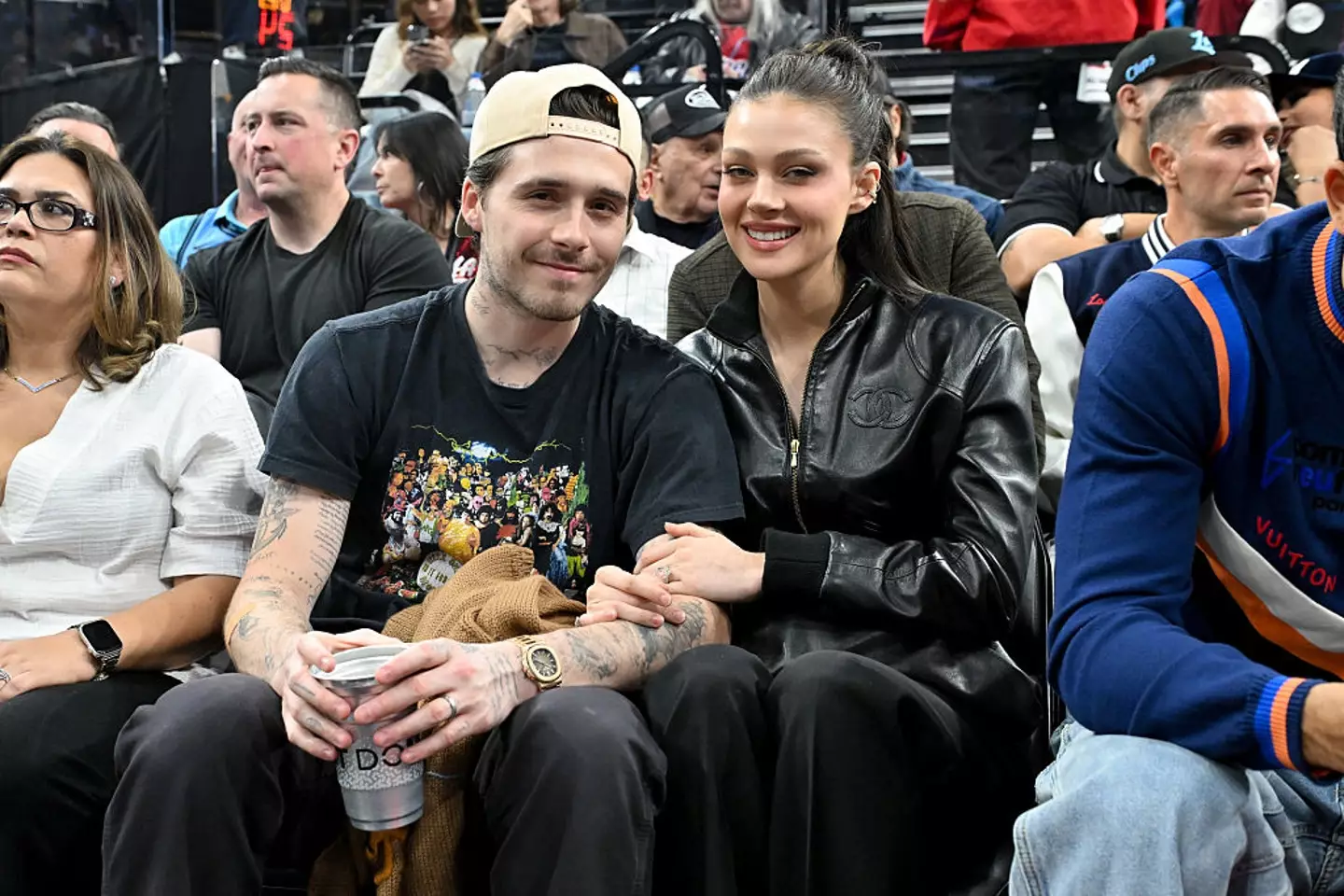 Brooklyn Beckham and his wife Nicola Peltz (Allen Berezovsky/Getty Images)