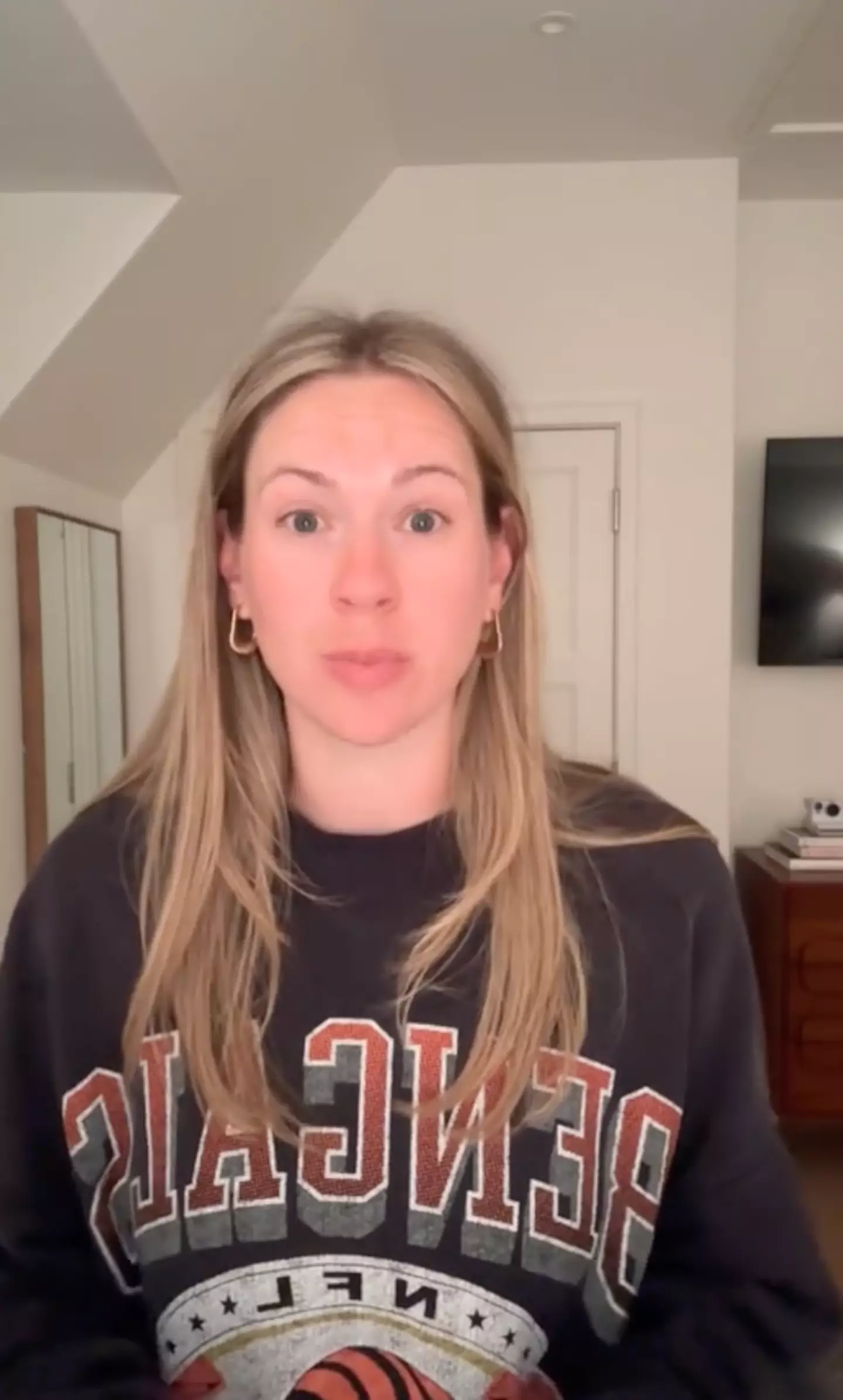 Meghan Reinertsen suffered an unfortunate episode of 'biohazard diarrhoea' (TikTok/@meghanreinertsen)