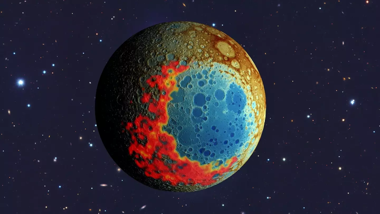 The South Pole-Aitken impact basin (Jeff Andrews-Hanna/University of Arizona/NASA/NAOJ)