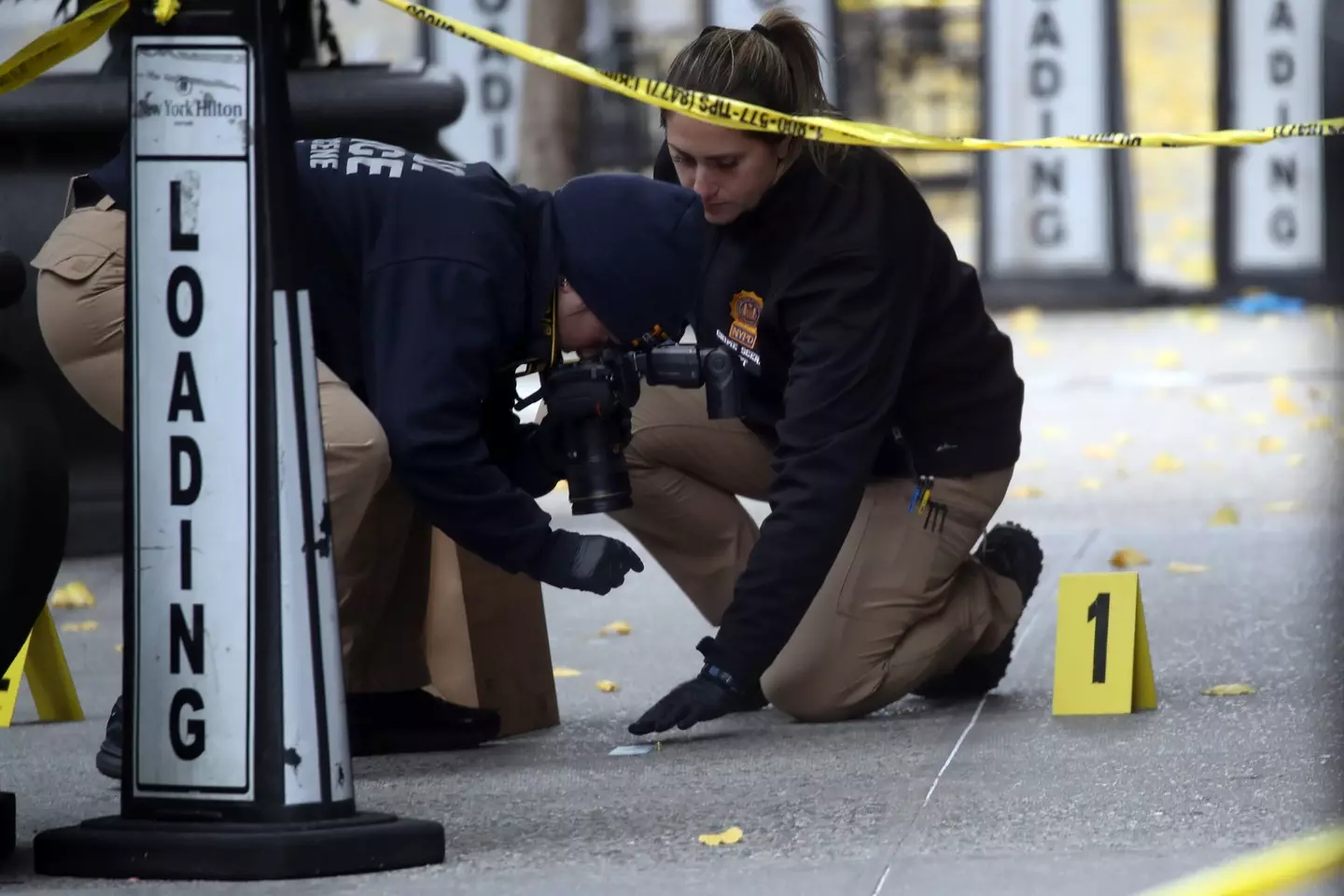 The CEO was gunned down outside his hotel (Spencer Platt via Getty Images)