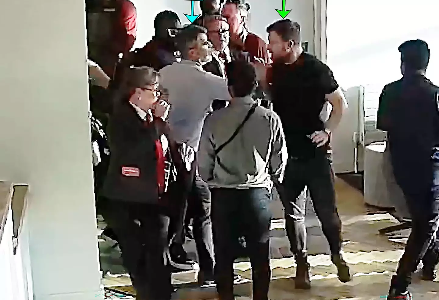 Roy Keane has been accused of elbowing an Arsenal fan in the face (PA)