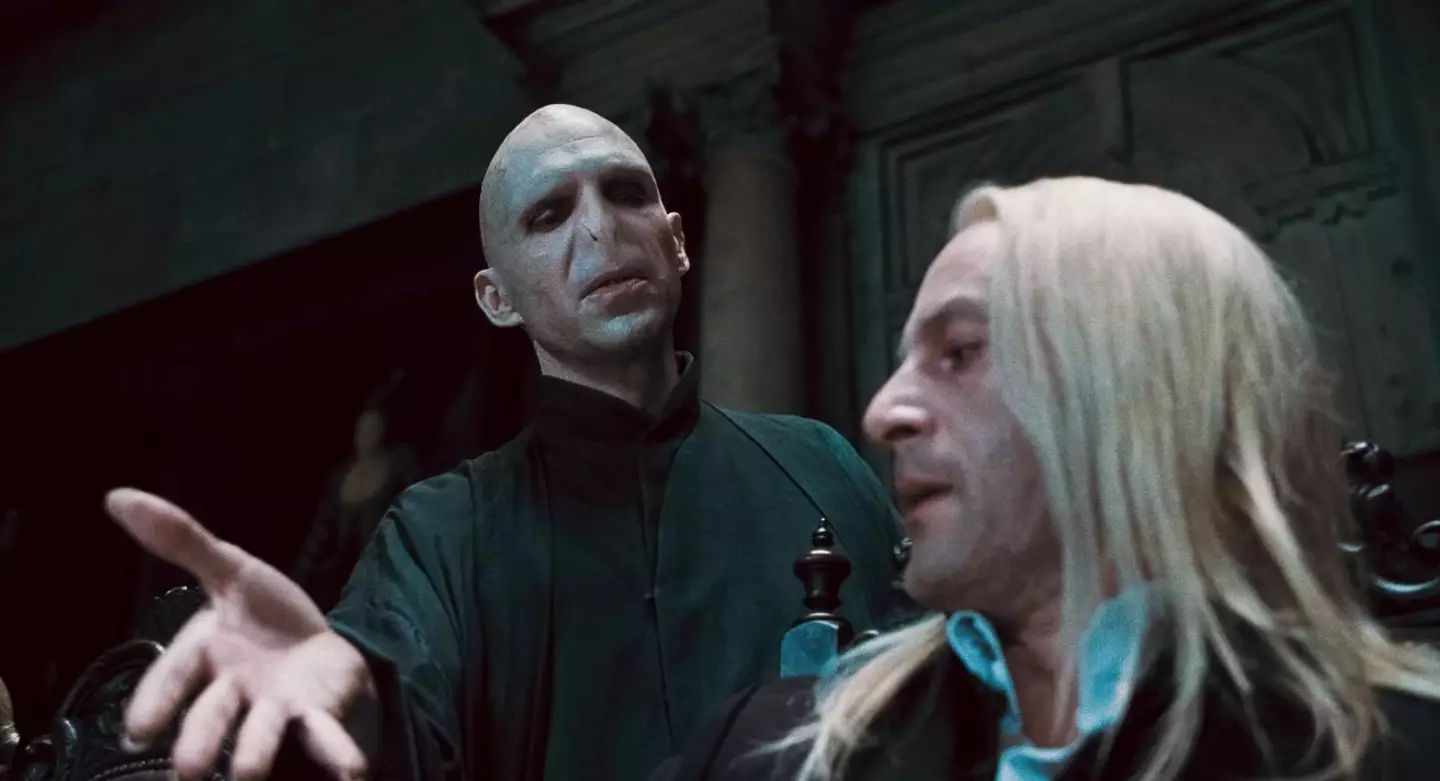 Voldemort and Lucius Malfoy (WARNER BROS. ENTERTAINMENT INC)