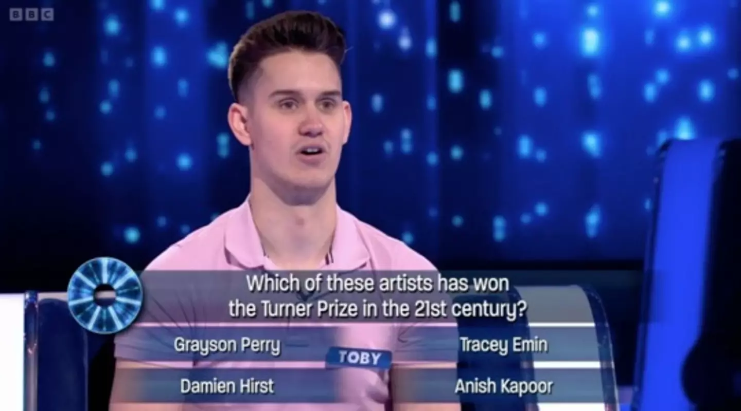 Toby was appearing as a contestant on The Wheel when he bagged the prize money.