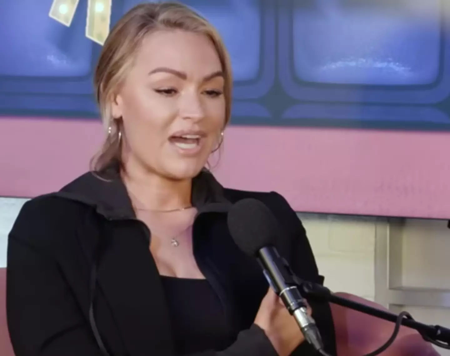 Woods sometimes responds to negative comments she receives on social media.