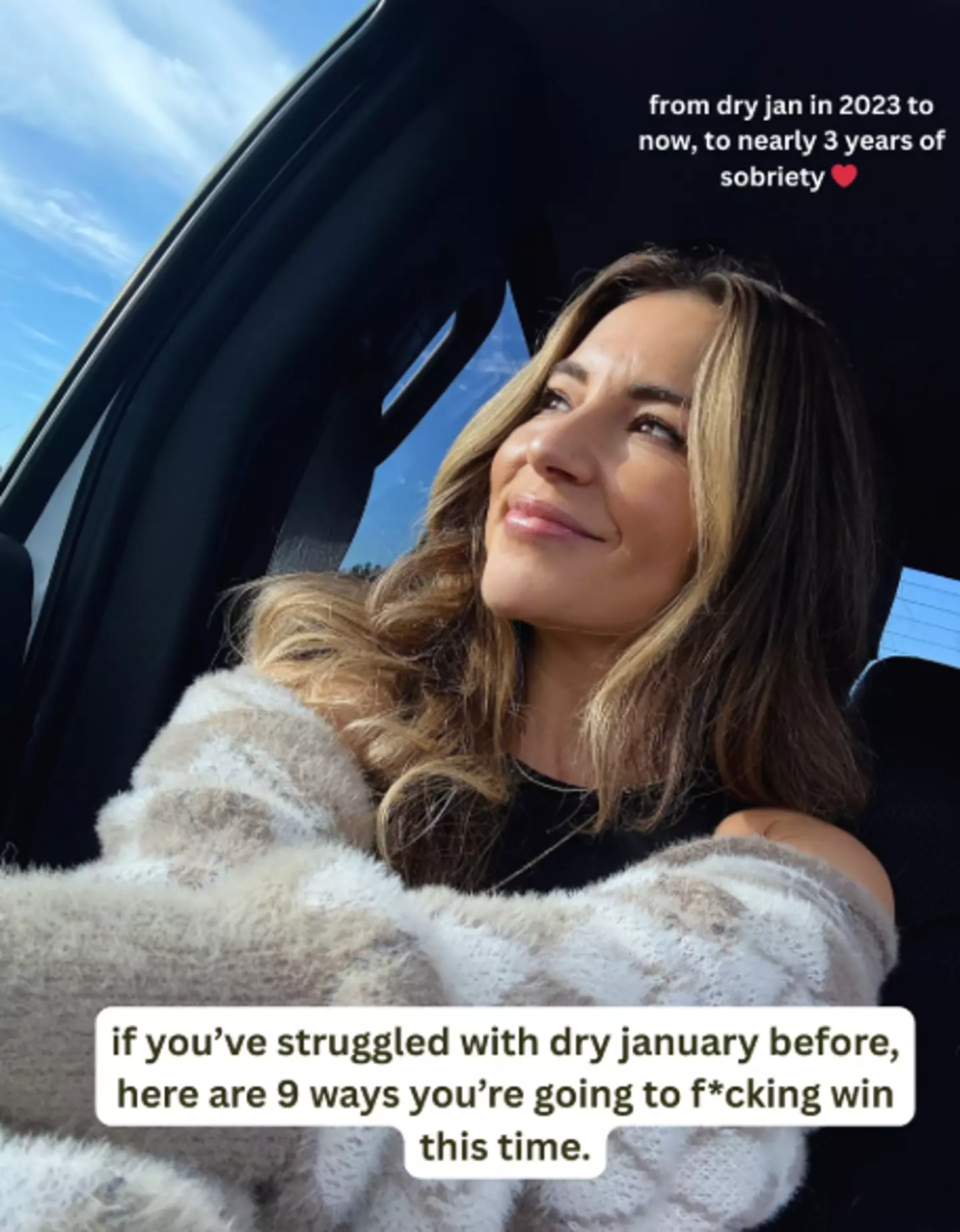 Corrina Dunne's sobriety journey started three years ago after she was laid off from her corporate job (Instagram/@corrina.dunne)