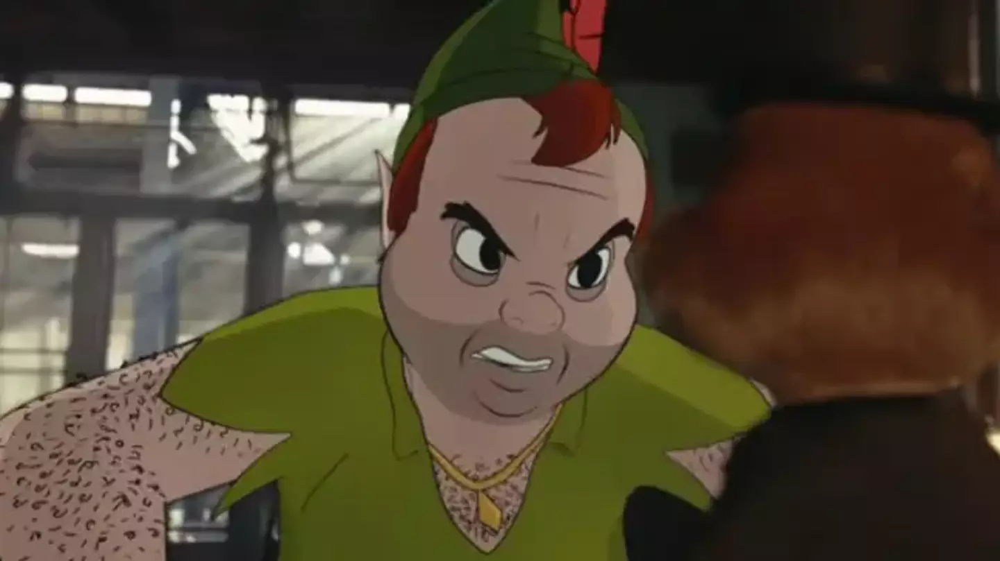 Adult Peter Pan is equally horrifying.