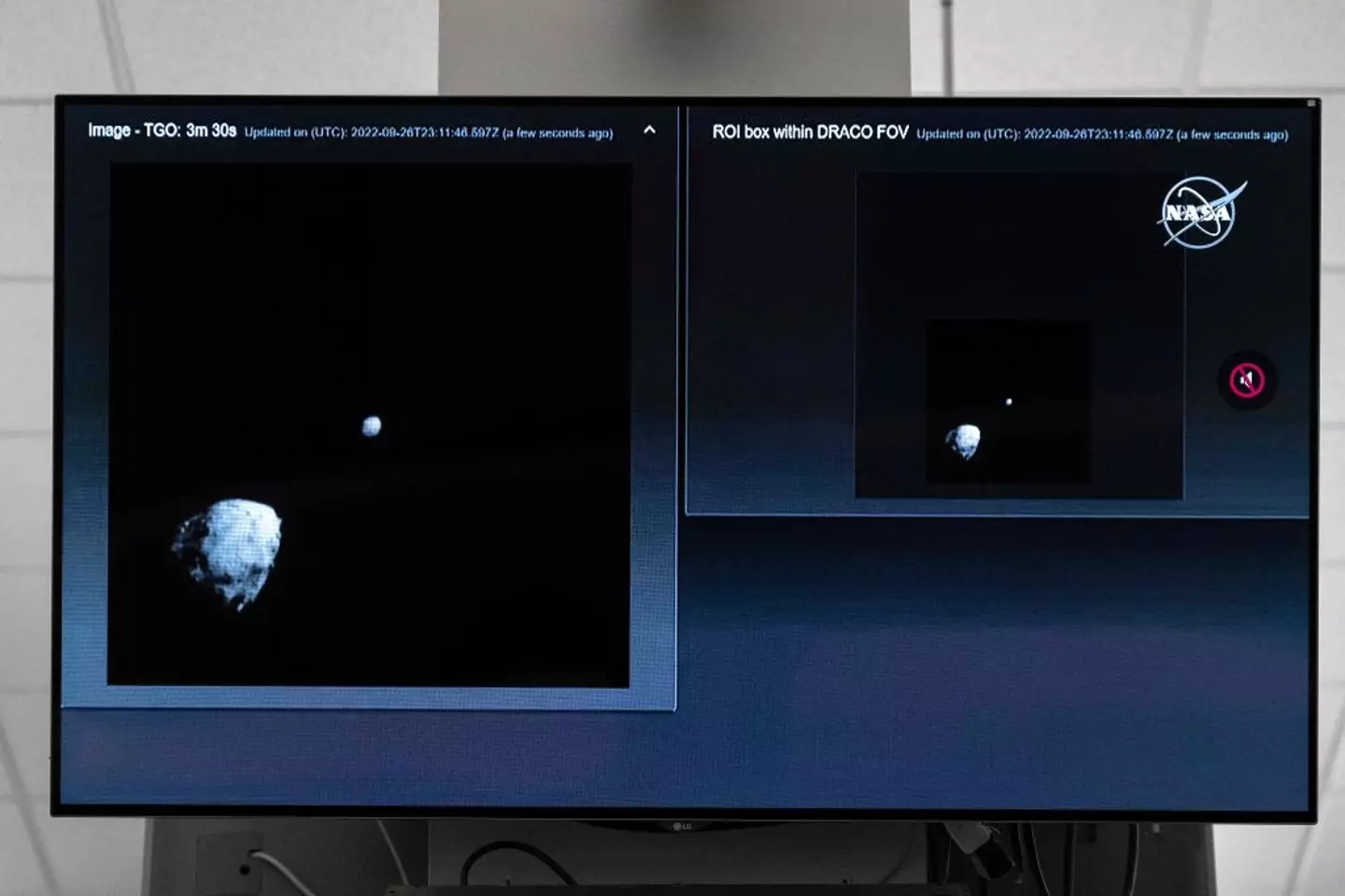 The final images of Dimorphos before the DART mission (JIM WATSON/AFP via Getty Images)
