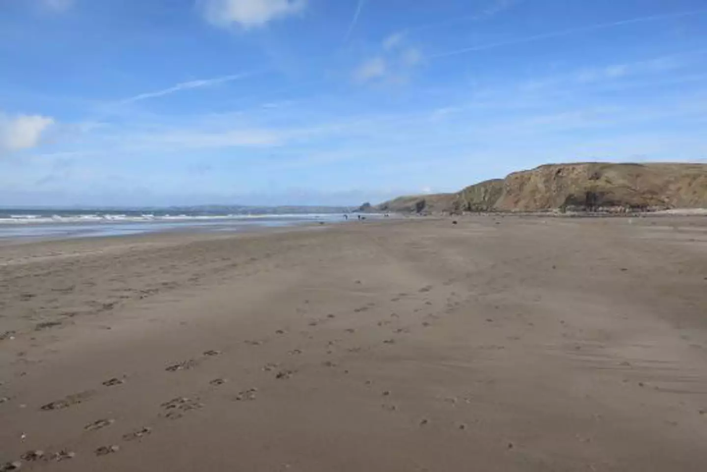 The incident took place on Druidston Haven beach (