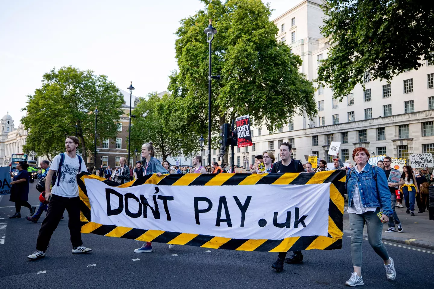 Don't Pay UK protests have already taken place across the country.