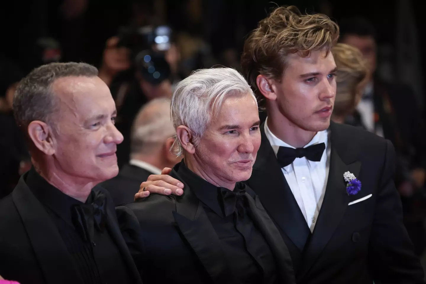 Tom Hanks, Baz Luhrmann and Austin Butler.