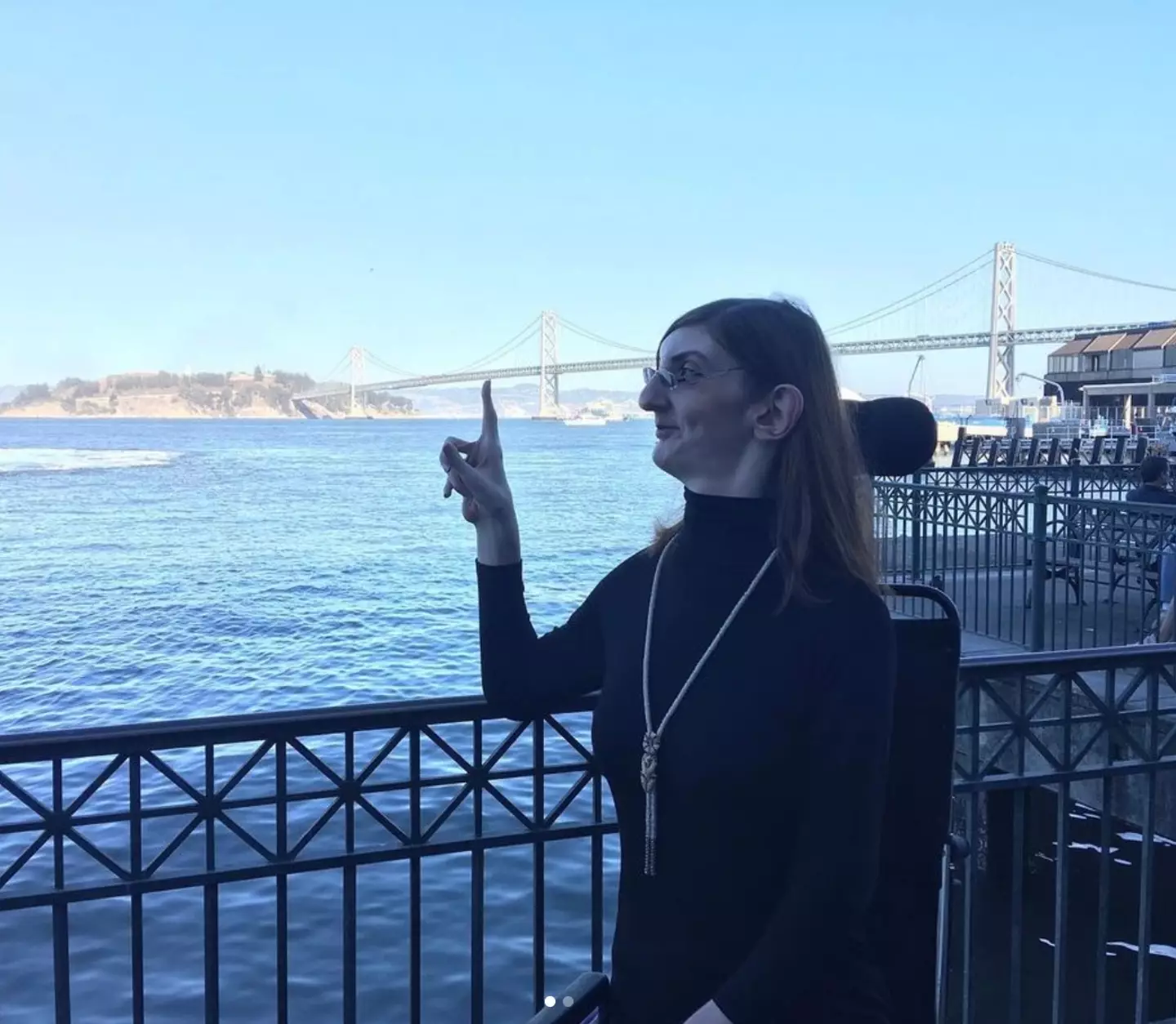 The 26-year-old had always dreamed of visiting the US.