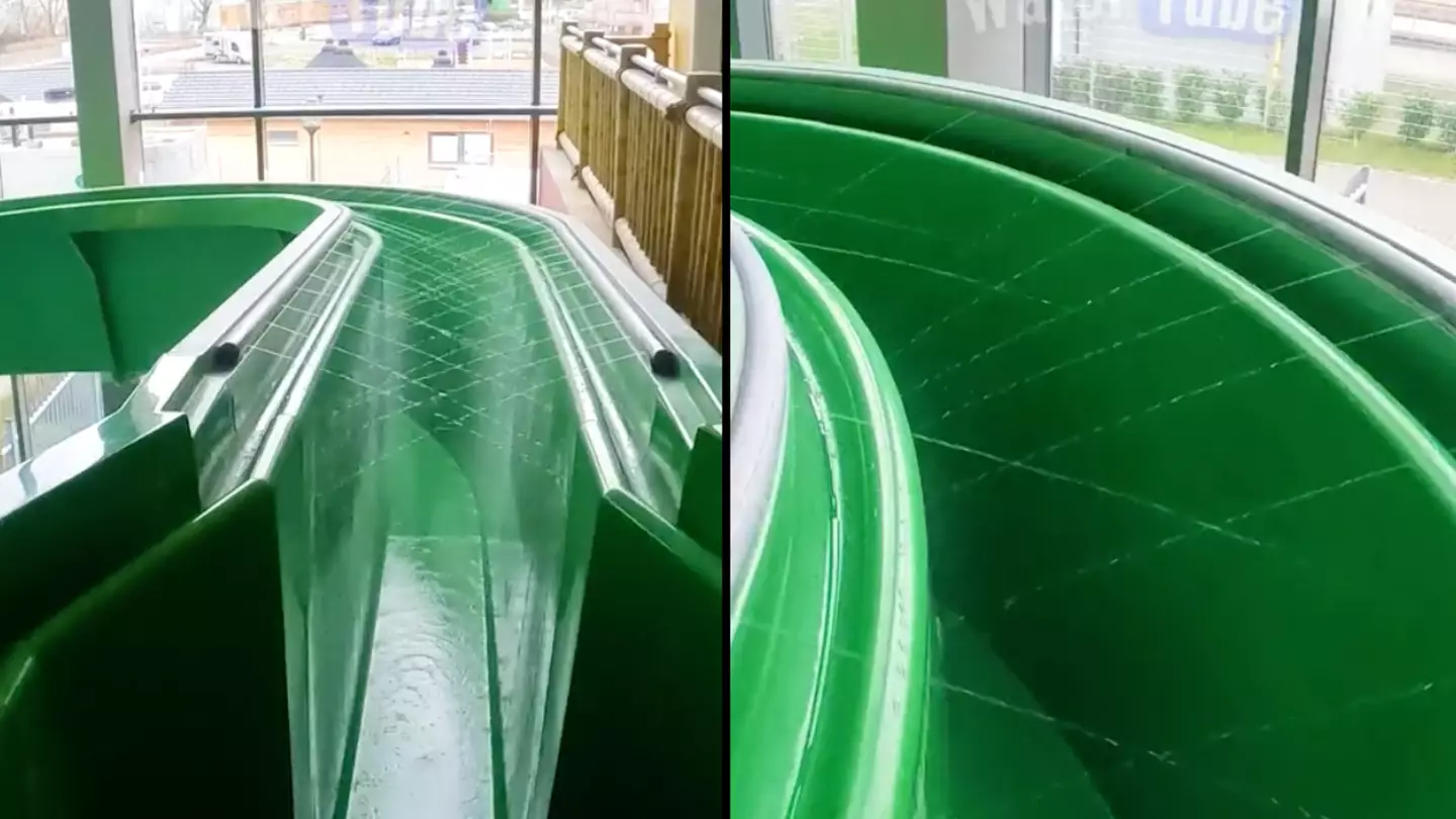 People have huge concerns after seeing how world's first stand-up waterslide works