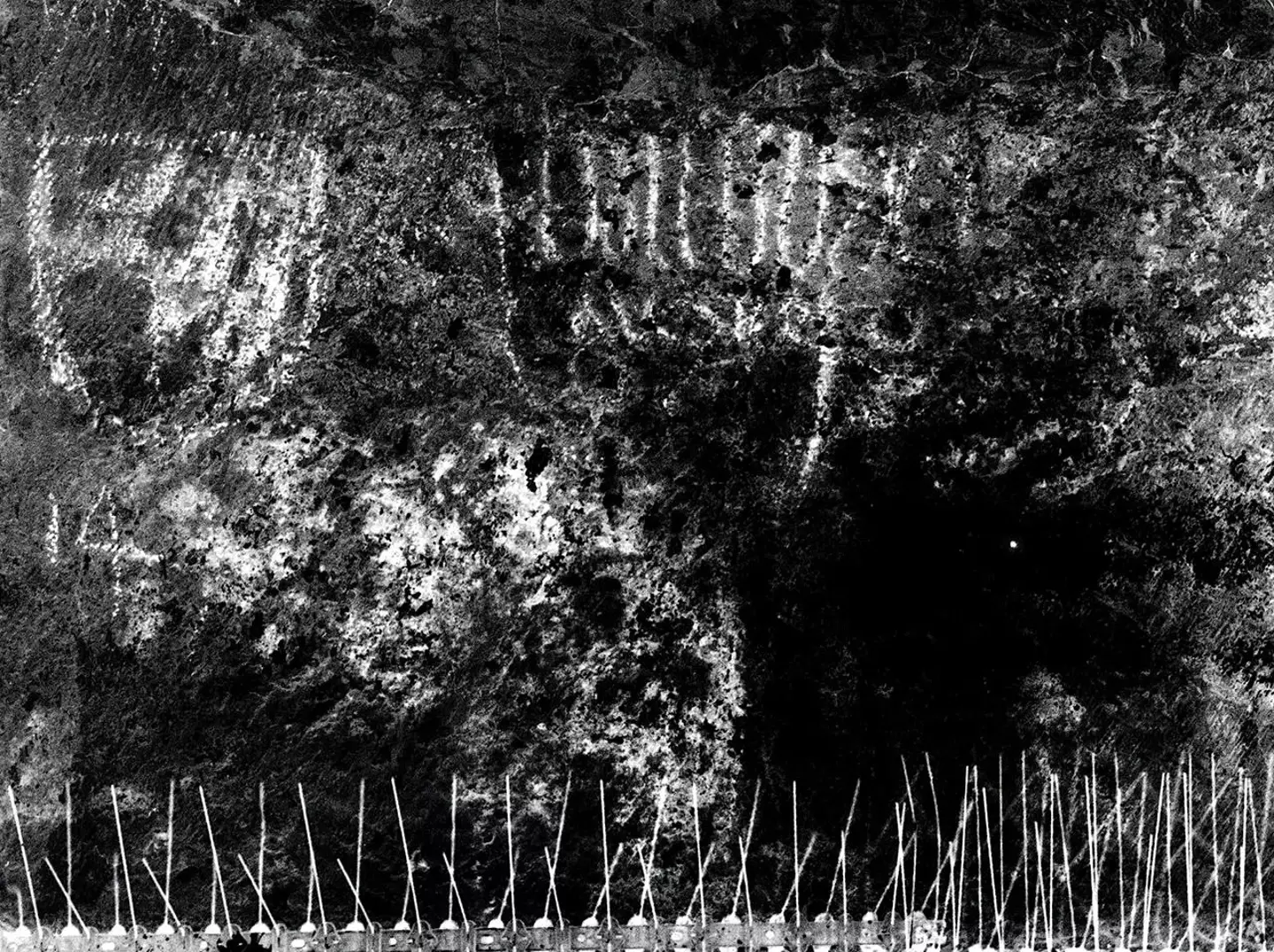A reconstructed image of the 'Teuffenbach' coat of arms from Styria in the mid-1400s (Shai Halevi / © Israel Antiquities Authority)