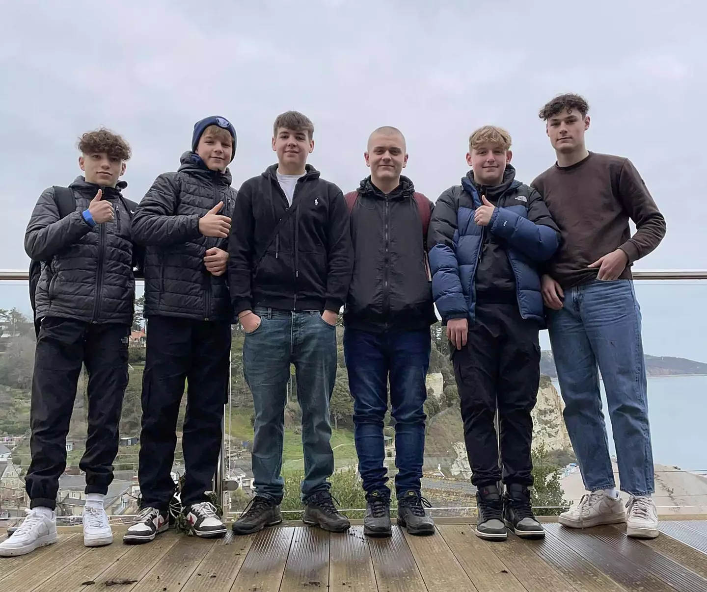 The lads built the den after having 'no where else to go'.