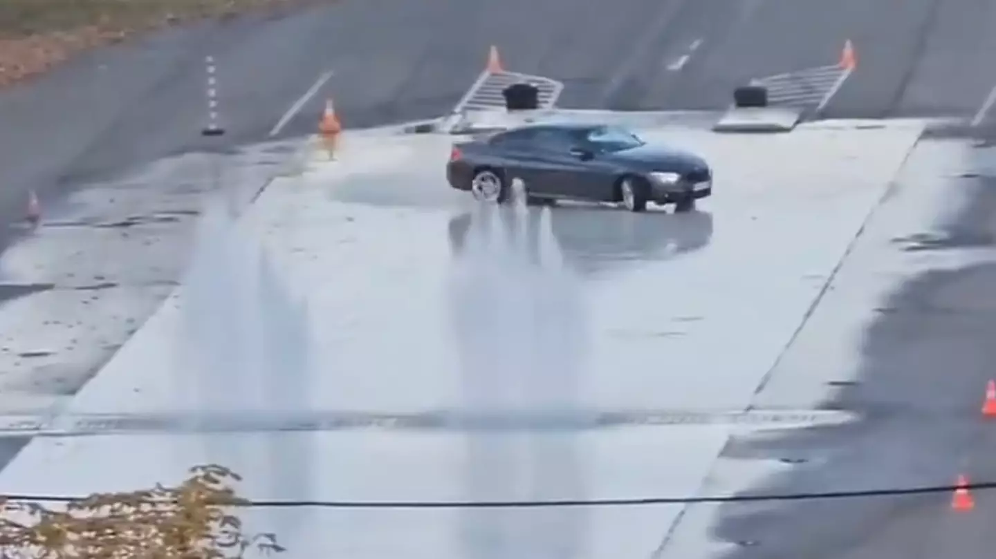 Truth behind terrifying viral video of Scandinavian driving test that people don’t believe is real