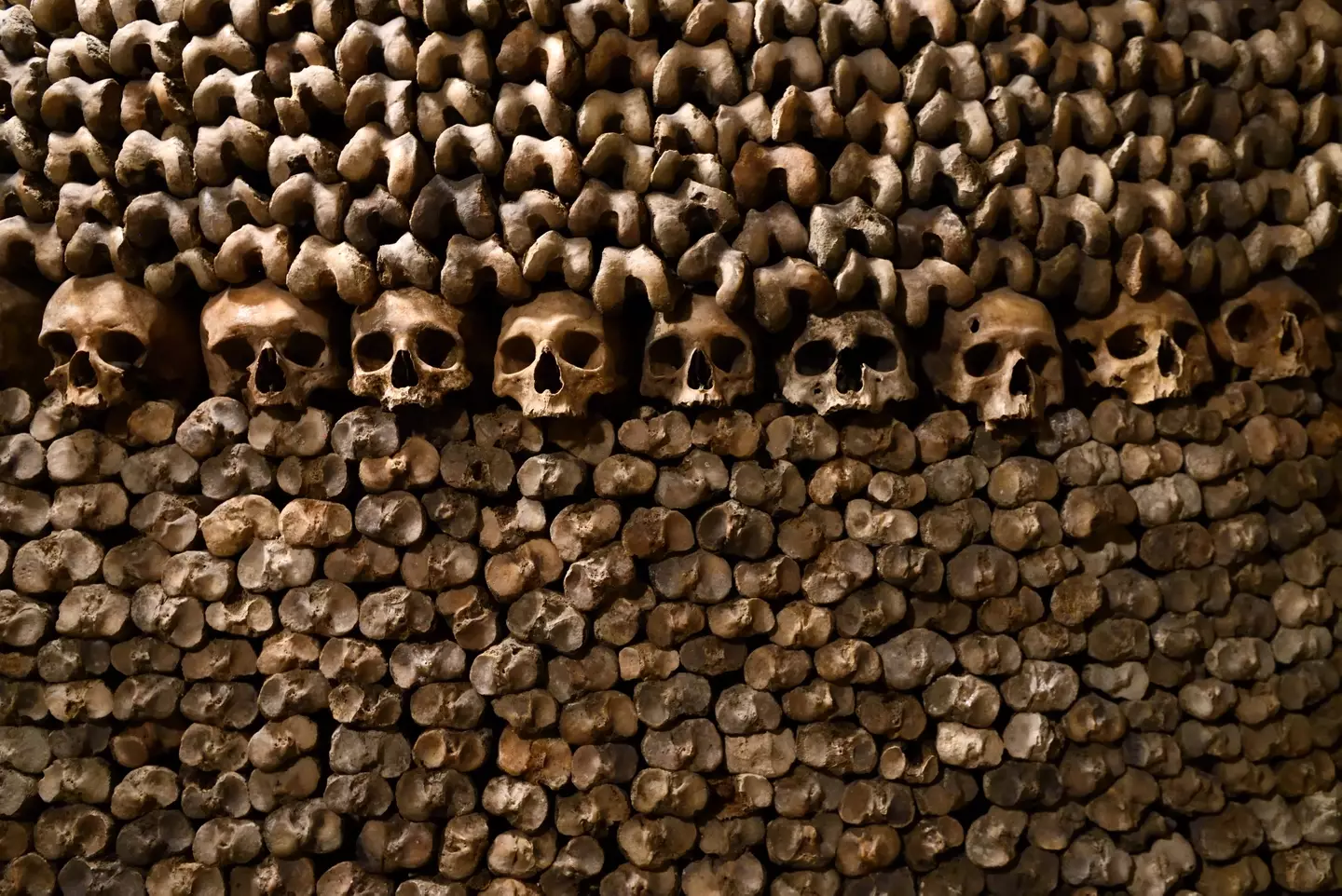 The catacombs are home to the bones of over six million people.