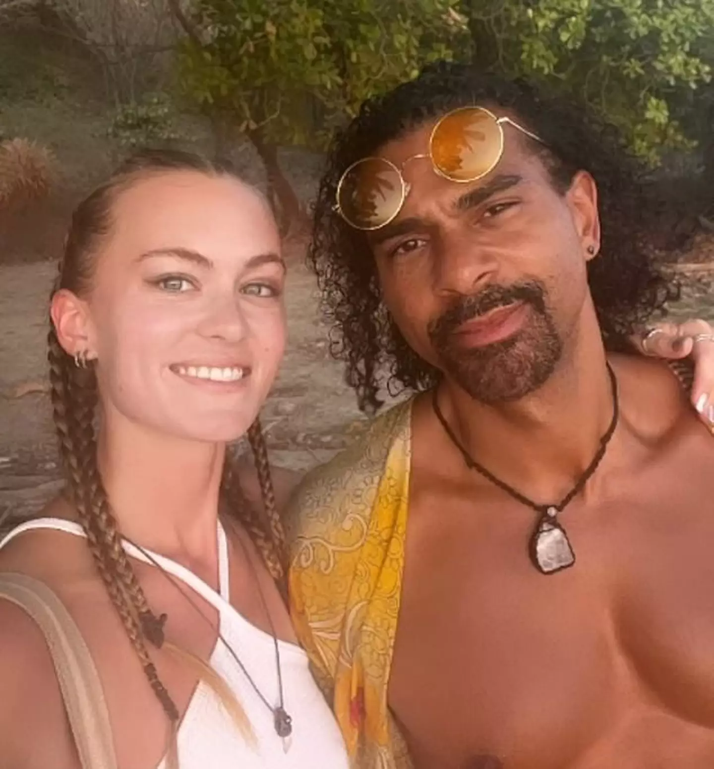 Throuple rumours began after David and Sian allegedly joined celebrity dating app Rya.