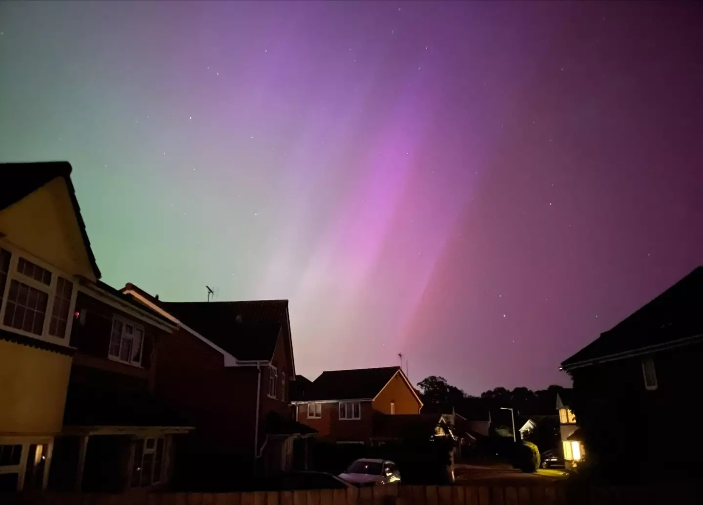 The sight last night was truly stunning. (PA)