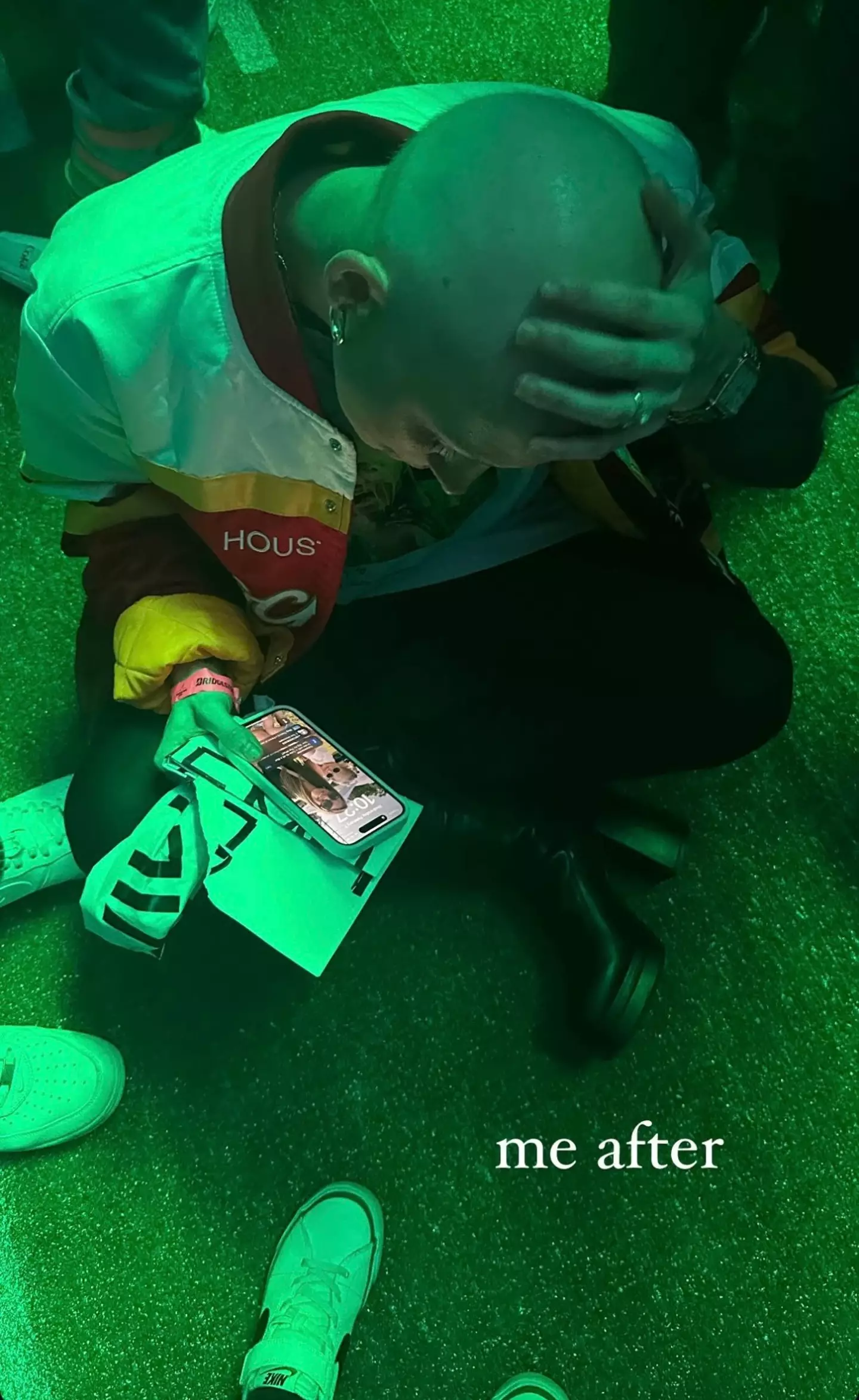 She said she was 'in shock'.