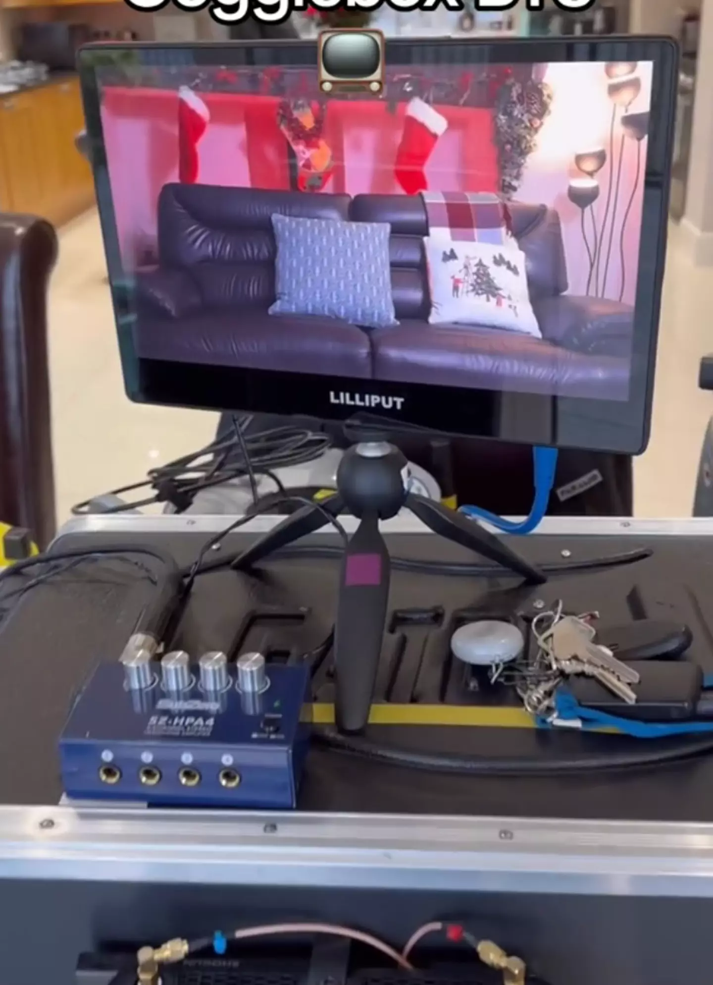 The comedian showed fans how the hit TV show is filmed (TikTok/melowencomedy)