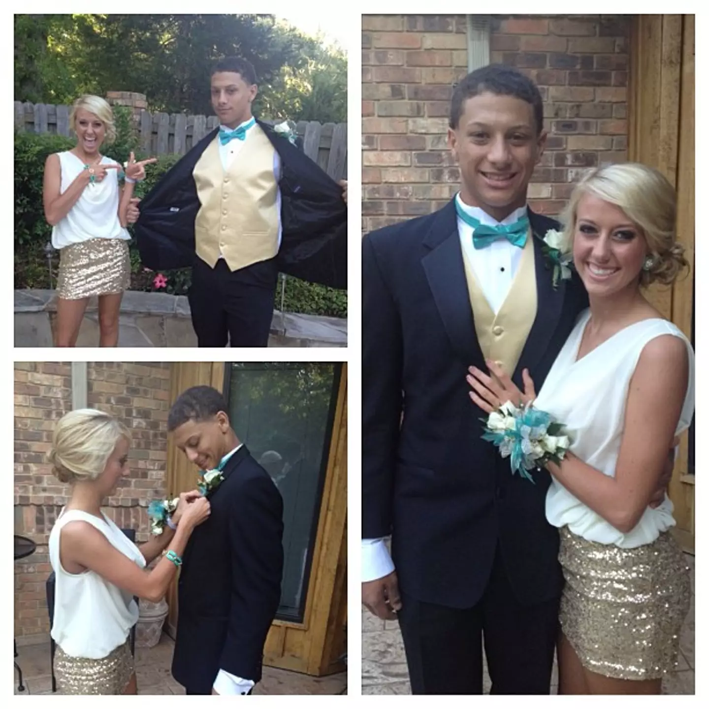 Patrick and Brittany attended prom together in 2013.