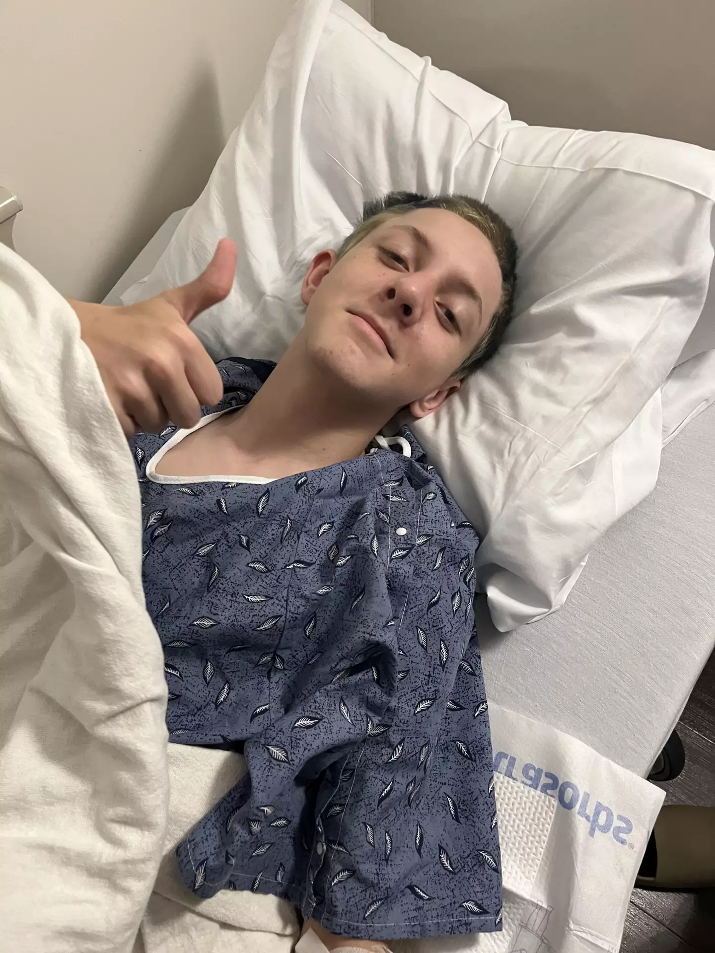 The teen was diagnosed with non-metastatic osteogenic sarcoma, a 'rare' form of bone cancer (Kennedy News and Media)