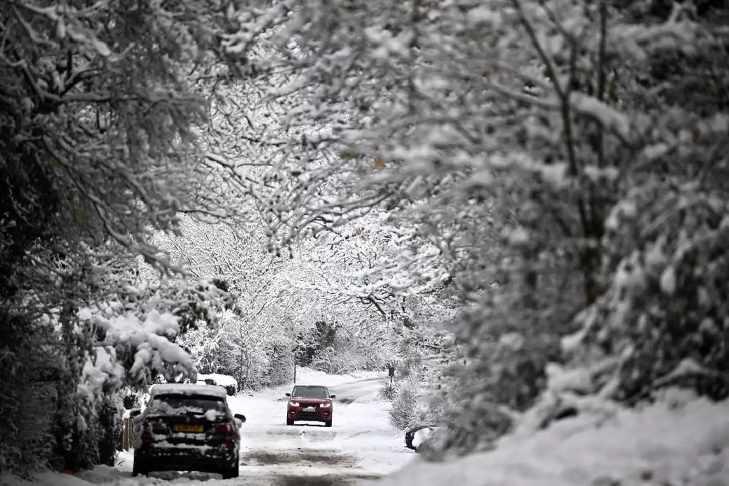 The Met Office has issued three yellow weather alerts for snow and ice (BEN STANSALL/AFP via Getty Images)