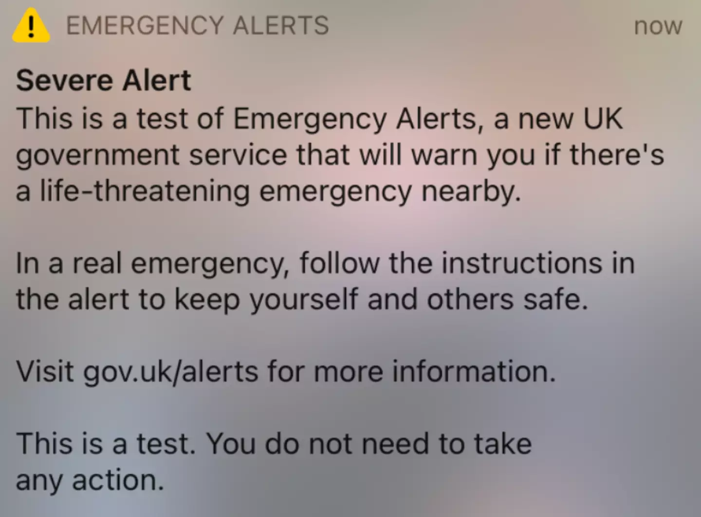 The alarm terrified many Brits earlier today.