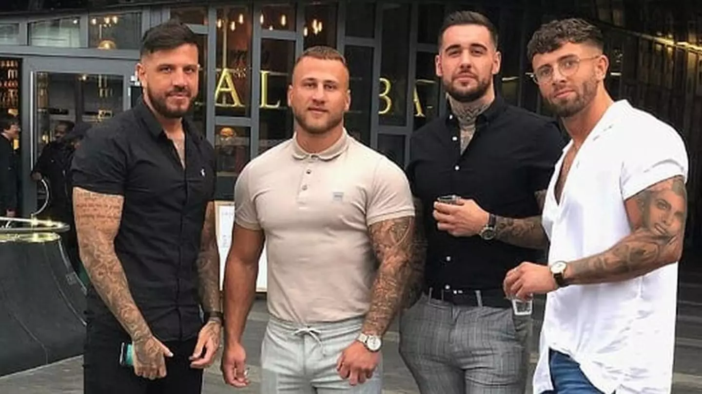 The original 'Four Lads in Jeans' image.