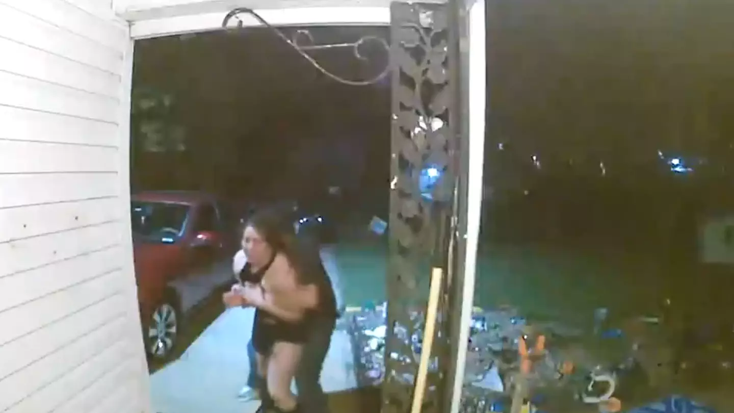 Police release chilling video of unknown woman being 'abducted' as mystery surrounds what happened