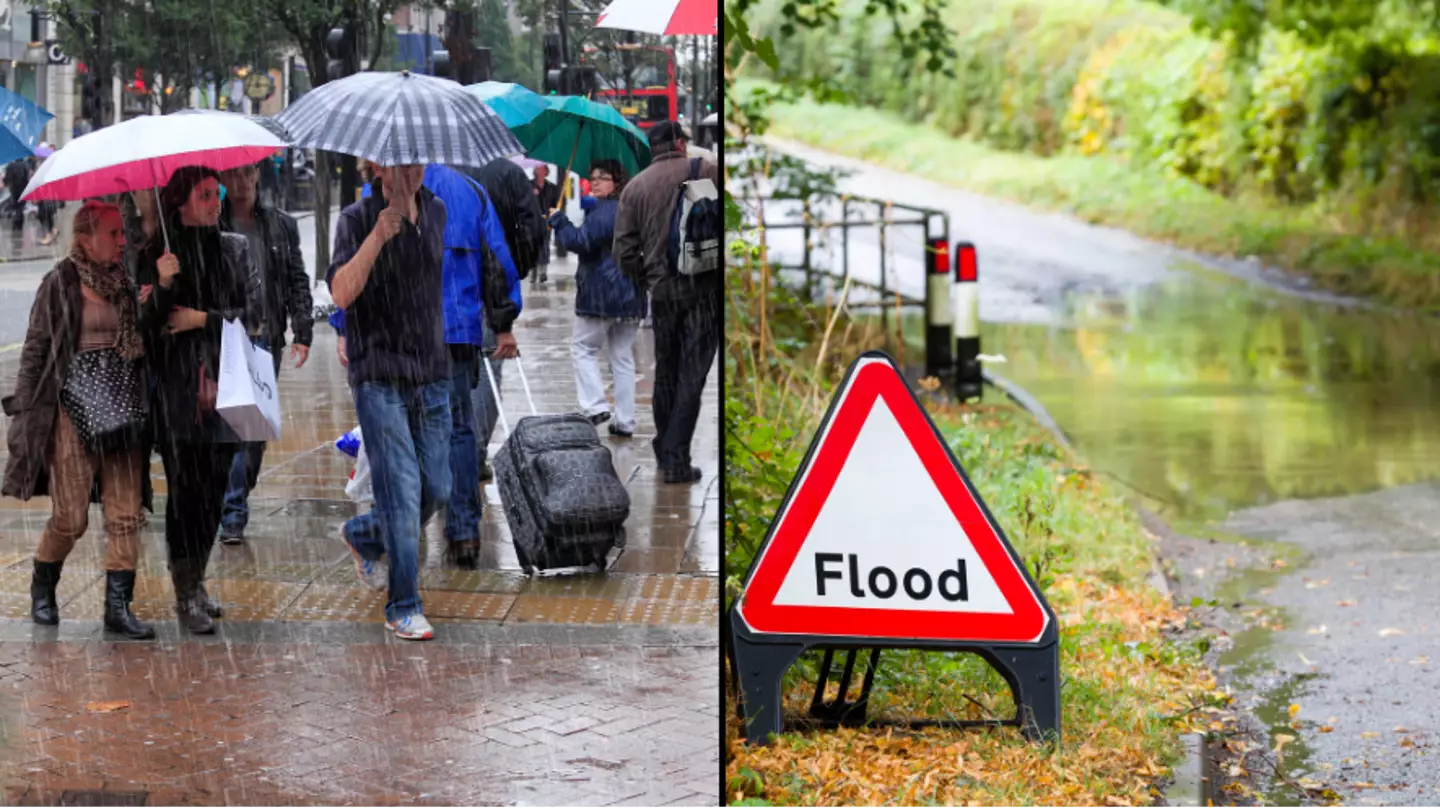 UK could be hit with weeks’ worth of rain in the next 24 hours, Met Office warns