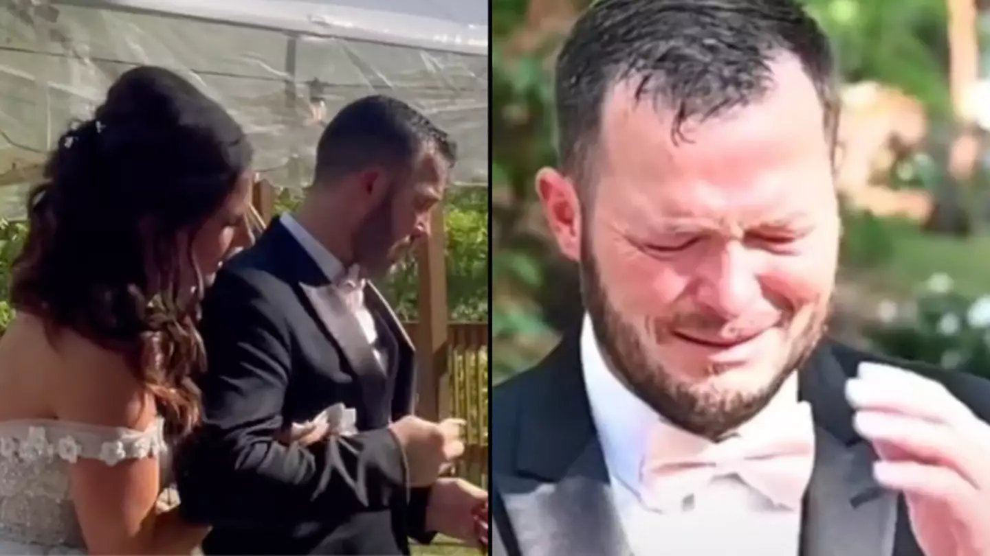 Bride Shares Horrifying Video Of Husband Unable To Speak After Being Spiked On Wedding Day