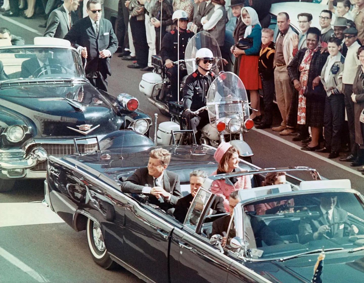 An image taken just moment before the President's sudden death (Bettmann/Getty Images)